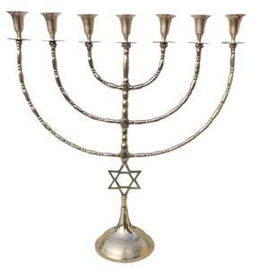 Candelabro Menorah GlowElite con Base de Estrella de David para Actividades Religiosas - Product Image 2