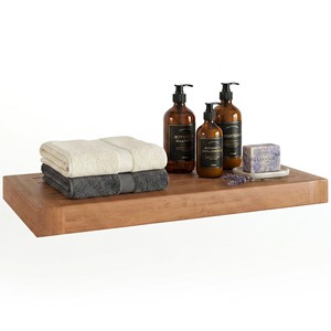 Teak Wood <b>Wall</b> <b>Shelves</b> Floating <b>Shelves</b> with Minimalist Design Storage Function | OEM Custom Wholesale by Aqudus Saleem India - Product Image 1