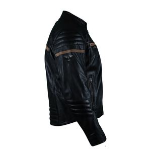 Veste de moto en cuir pour hommes Veste de motard approuvée CE pour toutes les saisons - Product Image 2