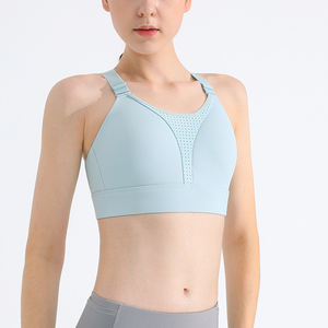 Sujetador deportivo de yoga de alta sujeción para mujer, transpirable, con doble tirante, de secado rápido y tallas grandes - Product Image 5