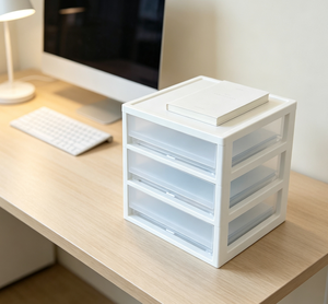 Organizador de escritorio transparente de 3 niveles, listo para usar, para documentos, papeles, archivos, artículos de papelería, para oficina y hogar. - Product Image 6
