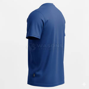 Camiseta de poliéster de alto rendimiento con tela elástica para gimnasio y entrenamiento deportivo de manga corta - Product Image 5