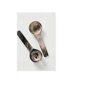 Cuillère ronde en corne de buffle, écologique, artisanale, naturelle, polie, durable, décoration de la maison, décoration de mariage et cadeau - Product Image 6