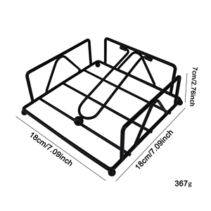 Modern Elegant Black Iron Napkin <b>Holder</b> Metal Table <b>Tissue</b> Stand for Home or Hotel <b>Kitchen</b> Decoration - Product Image 4
