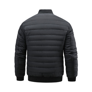 Veste matelassée pour homme, manteau d'hiver actif, longue veste rembourrée pour homme, vêtement d'extérieur épais sans capuche - Product Image 2