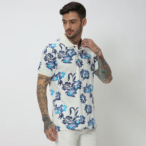 Polos de haute qualité, polos grande taille pour hommes, polos personnalisés avec impression sérigraphique de tigre, manches courtes, 100% coton, décontractés - Product Image 5