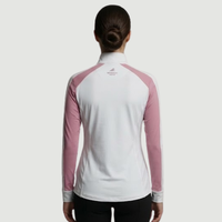 T-shirt de base à manches longues pour l'équitation pour femmes avec maille intégrée