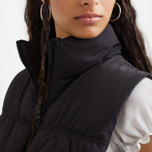 Veste matelassée d'hiver pour femme, imperméable, respirante, avec fermeture éclair, rembourrée de coton, logo personnalisé, vente chaude - Product Image 6