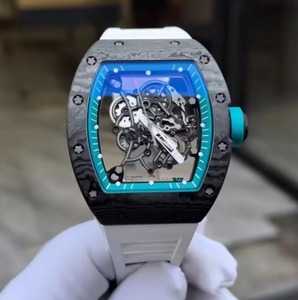 Montre mécanique squelette tourbillon pour homme, automatique, de haute qualité, avec bracelet en caoutchouc, verre saphir 44 mm, style sport et mode, modèle 2026 A Factory - Product Image 1