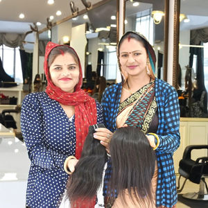 ผมมนุษย์ยืดตรงจากอินเดียผมต่อผมจริงสีดำธรรมชาติสีธรรมชาติ - Product Image 5