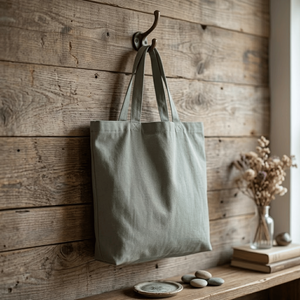 Bolsa de Compras Bohemia de Lona de Algodón Orgánico Reutilizable, Impresión de Logotipo Personalizado, Ecológica, Reciclada, para Compras, Viajes y Promociones - Product Image 4