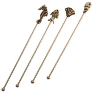 Luxury Pewter Cocktail Stirrer Extra Long Metal Swizzle Stick for Martini Pitchers & Barware Reusable <b>Drink</b> Stirrers Wholesale - Product Image 5