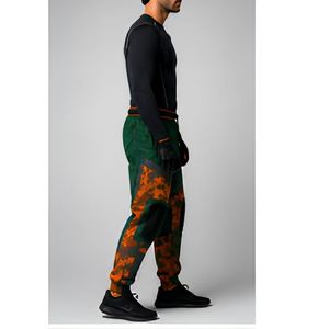 Custom Sublimated <b>Paintball</b> Pants Green Orange Camo With Knee Pads Lightweight Outdoor Shooting Games Joggers - Product Image 5