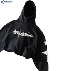 Sudadera con Capucha Personalizada para Hombre, de Algodón y Felpa, Estilo Oversize, Ropa Casual Urbana, Venta al Por Mayor - Product Image 2