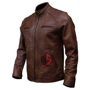 Top Quality Men's <b>Leather</b> <b>Jackets</b> for Biker Distressed Genuine Men's <b>Leather</b> <b>jacket</b> Street Wear Motorcycle <b>Jackets</b> at Nurak 2026 - Product Image 5