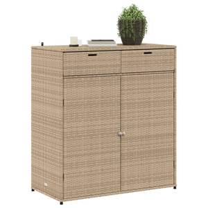 Armoire de Rangement pour Patio en Poly Rotin Beige 41.3 \ "x 21,7 \" x 44,5 \" - Product Image 4