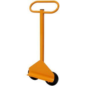 Carro de transporte amarillo para paneles de yeso con ruedas, capacidad de carga de 220 lb, carro de servicio para paneles, para mover paneles - Product Image 2