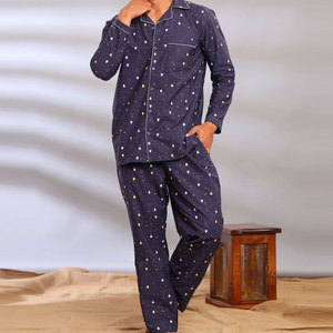 Pijama de Verano para Hombre, Cintura Elástica, 100% Algodón, Ecológico, Transpirable y Cómodo - Product Image 1