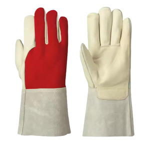 Gants de soudage TIG haute performance, nouveau design, en cuir de vachette pleine fleur et croûte, caractéristiques de sécurité pour les mains et les bras - Product Image 2