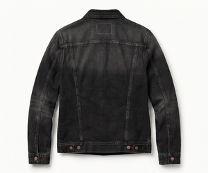 Chaqueta Vaquera Clásica para Hombre – Chaqueta de Mezclilla Negra Informal, Prenda Exterior Elegante para el Día a Día, Diseño con Botones en la Parte Delantera, Ajuste Cómodo - Product Image 2