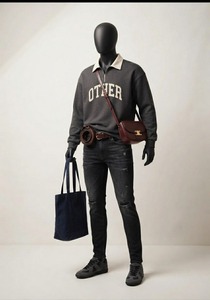 <b>Women's</b> Navy Blue University Letter Print <b>Sweatshirt</b> Turn-down Collar Full Sleeve Casual Autumn Wear - Product Image 3