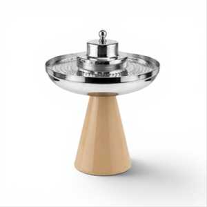 Quemador de Incienso Metálico Azul Cian Vibrante de Lujo, Soporte para Oud Bakhoor, Mabkhara, Calentadores de Alimentos y Cazuelas Premium - Product Image 4
