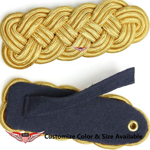 KEW Cordones de Hombro Trenzados Dorados de Lujo, Cintas de Nylon Duraderas para Prendas de Vestir - Product Image 2