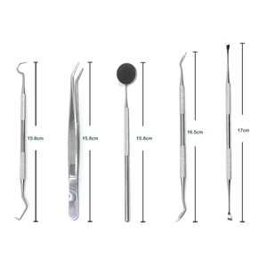 Kit de Examen Dental Premium para Estudiantes, Set de Diagnóstico de Acero Inoxidable, Espejo Antivaho, Sonda Exploradora, Instrumentos - Product Image 2