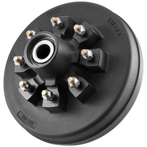 1 paquete de tambor de freno eléctrico para remolque, 8 orificios, círculo de pernos de 4 pulgadas, larga vida útil, para ejes de remolque de 7000 lb, tambor de freno duradero para - Product Image 5