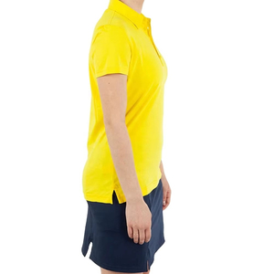 Polo pour femme à manches courtes en coton respirant, coupe ajustée, haut décontracté d'été, léger, confortable, doux, col classique, idéal - Product Image 2