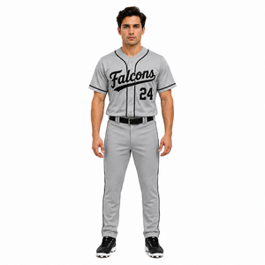 Conjunto de Uniforme de Béisbol al Por Mayor de Fábrica, Jersey y Pantalones de Béisbol con Estampado Personalizado y Ajuste Atlético Cómodo para Equipos de Béisbol - Product Image 2