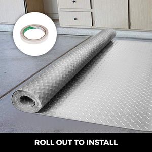 Tappetino per Garage in PVC Spesso 8mm, 770 x 1100 mm, Antiscivolo con Texture a Diamante, Copre 8,4 m² - Product Image 5
