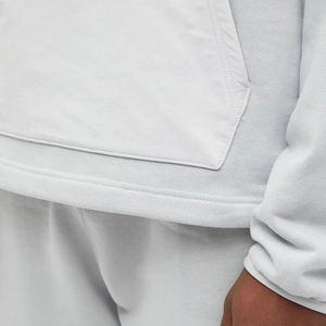 Vornex Industry Men's Quarter Zip Hooded Sweatshirt Matching Tracksuit Set – <b>Grey</b> / Customized Low Moq Oem Sweatshirts For Adult - Product Image 5