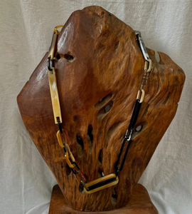 Collier en corne de buffle naturelle, tendance et personnalisé, pour enfants et femmes, idéal pour les fêtes. - Product Image 5