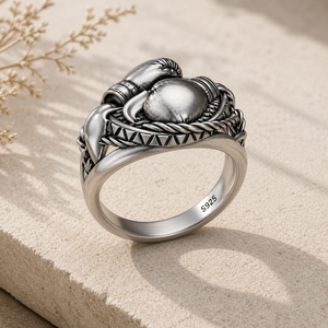 925 Sterling Silver <b>Black</b> Oxidized Vintage Bezel Setting Moissanite Christian Party <b>Mens</b> Cocktail <b>Ring</b> - Product Image 3
