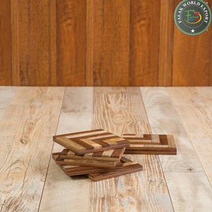 Posavasos de Madera Natural Personalizados al por Mayor, Redondos y Cuadrados, Finos, de Roble, Haya, Bambú, Acacia y Nogal, para Bebidas, Té y Café - Product Image 4