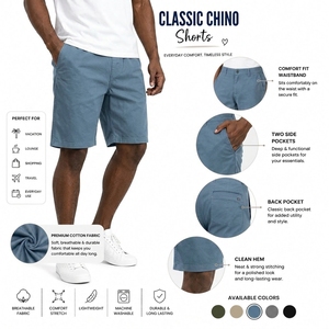 Pantalones Cortos Deportivos de Algodón Premium para Hombre, Cómodos, de Tela Suave y Transpirable, para Verano, Gimnasio, Fitness, Entrenamiento, Casuales, con Cintura Elástica - Product Image 6