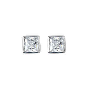 sparkling high carbon diamond 925 sterling <b>silver</b> <b>stud</b> earrings luxury women jewelry for wedding graduation religious events - Product Image 1