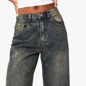 Jeans de Mezclilla de Alta Calidad Hechos a Medida, Venta al por Mayor, Fabricante, Nuevo Diseño, Jeans de Mezclilla Ajustados de Cintura Alta para Mujer - Product Image 5