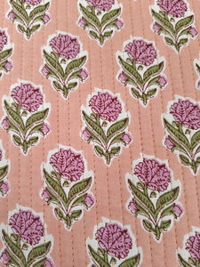 Modern Reversible Cotton Floral Print Quilted <b>Thin</b> Machine Washable Multi-Shaped Customizable Rajasthan Placemat <b>Dining</b> Mat - Product Image 6