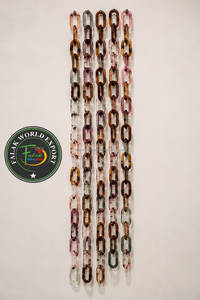 Escultura de Pared de Cadena de Resina Artística Acrílica Moderna Personalizada, Decoración del Hogar Multicolor, Forma Irregular, Artesanía de Fundición por FWE - Product Image 5