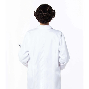 Blouse de laboratoire unisexe à col à revers et fermeture boutonnée pour usage hospitalier, prix raisonnable, vêtement d'extérieur pour médecin - Product Image 5
