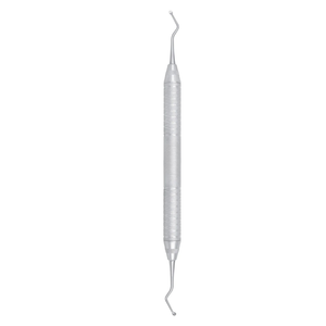 Instrument d'excavation dentaire en acier inoxydable à motif anglais 127/128 avec poignée ergonomique pour une utilisation de précision - Product Image 2