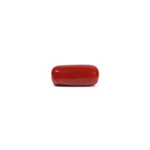 Natural Red Coral Oval Cabochon Loose Gemstone 7.77 Ct Certified Wholesale - Product Image 1