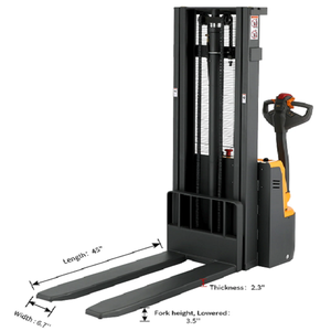 Máquina apiladora eléctrica inteligente para almacenes con tecnología de elevación hidráulica y potencia confiable para manejo de carga de 1500 kg a 2000 kg - Product Image 4