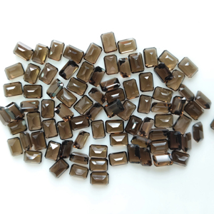 Natural Smoky Quartz 7x5MM Octagon Best Quality Loose Gemstone For Jewelry Making - Product Image 2