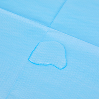 Bavoirs jetables en papier PE pour adultes, imperméables, avec poche, pour soins aux patients et personnes âgées, vente en gros, direct usine