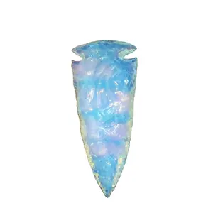 Grosir Opalite Arrowhead: panah Kristal: panah: penyembuhan batu kristal: Dekorasi Rumah: batu permata: Kristal: batu akik: opalite: kerajinan