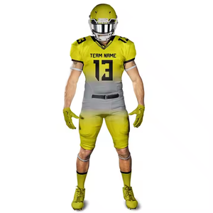 Men Custom Sublimation Printed Anti-Bacterial Quick Dry Sportswear Infants <b>Toddlers</b> American Football Jerseys Plus Size OEM - Product Image 2
