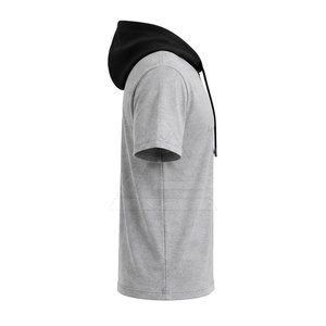 Camisetas con Capucha Premium para Hombre, Transpirables, de Manga Corta, que Absorben la Humedad, para Correr, Fitness, Entrenamiento, Ropa Deportiva Informal - Product Image 4